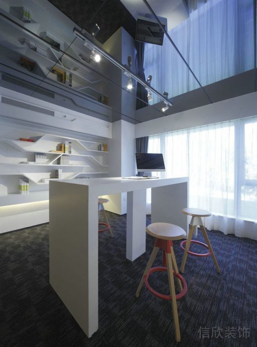 元豐公司辦公室裝修-吧臺(tái)