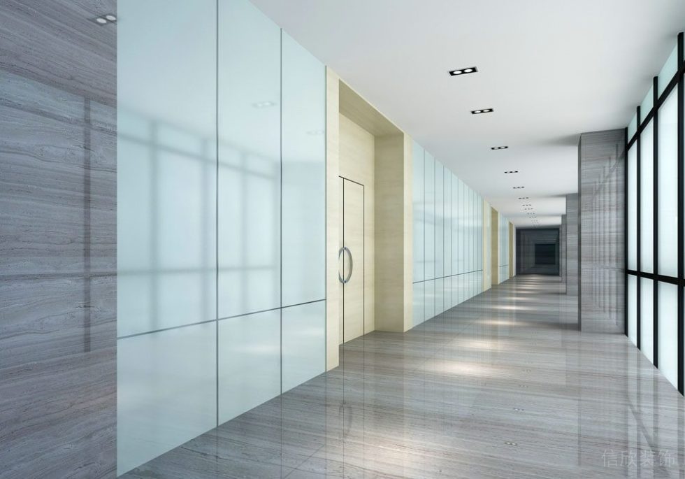 落地式隱私玻璃走廊過道裝修設(shè)計