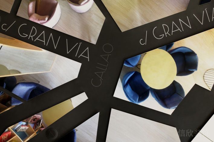 俯視圖花瓣式桌椅設(shè)計(jì)