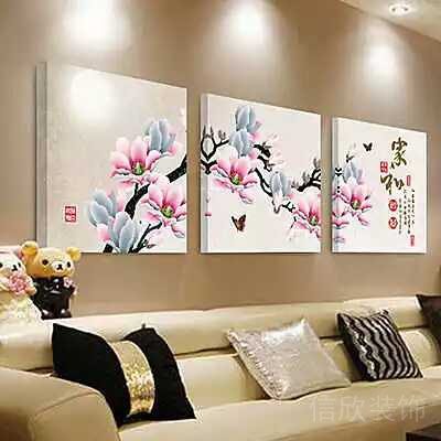 客廳裝修_沙發(fā)墻面掛畫