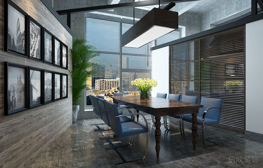 深圳南山中式辦公室裝修_會(huì)議室