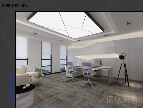 現(xiàn)代簡約辦公室獨立設(shè)計吊頂天花