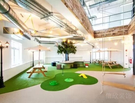 辦公空間天花板設(shè)計效果