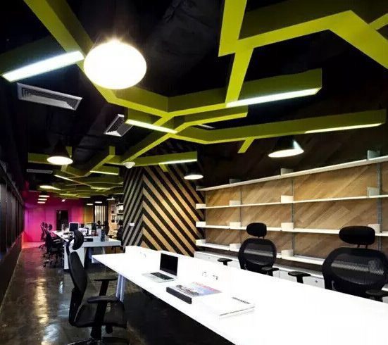 辦公空間天花板設(shè)計效果