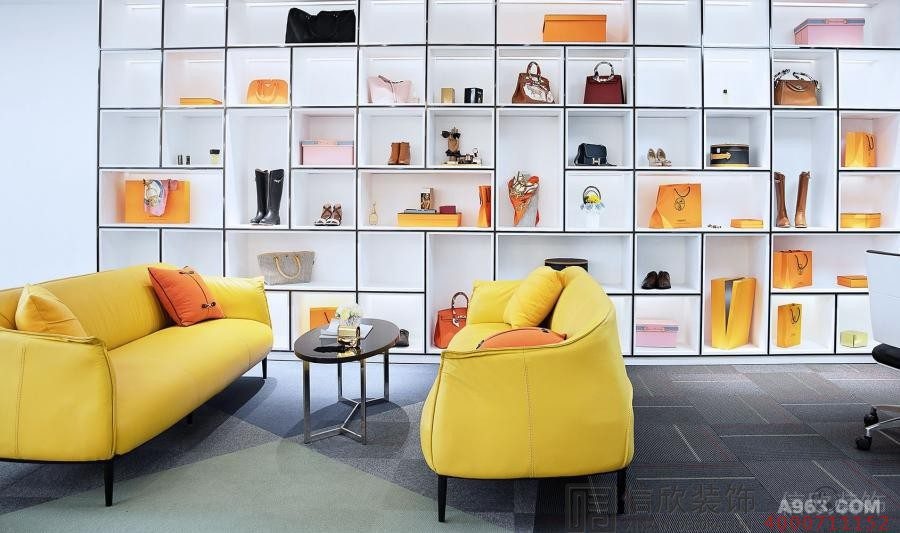 辦公室會議室舒適布藝沙發(fā)