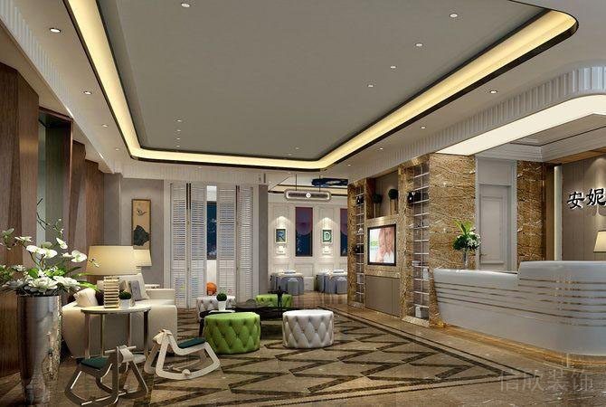 安心月子中心裝修設(shè)計(jì)接待大廳