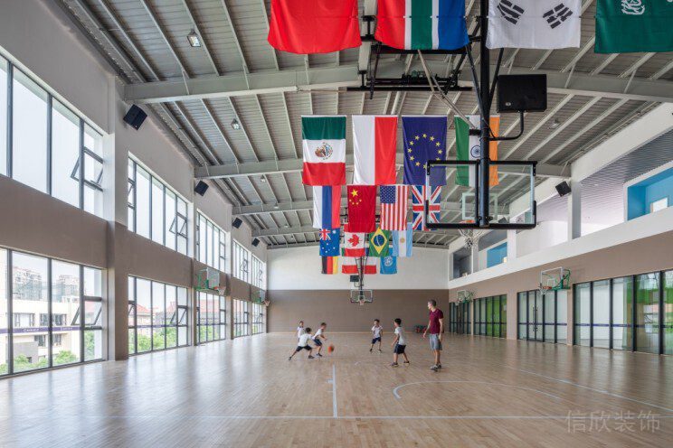 運(yùn)動籃球館防滑pvc地板開放式設(shè)計