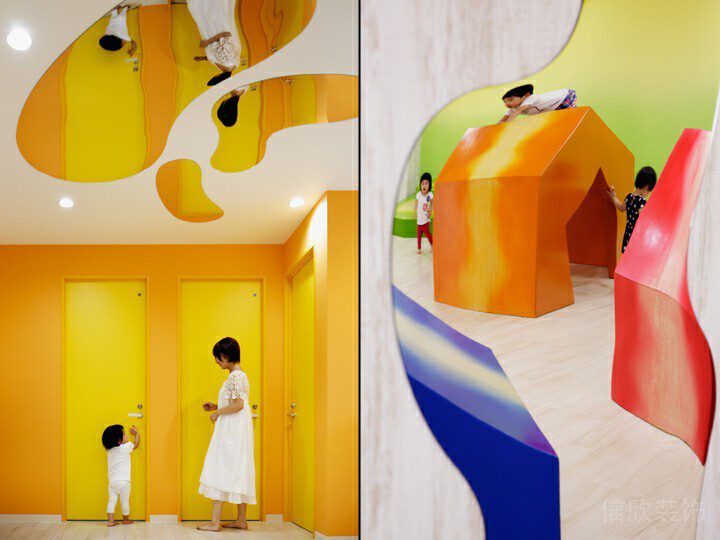 童趣黃色門(mén)和培訓(xùn)機(jī)構(gòu)游樂(lè)區(qū)