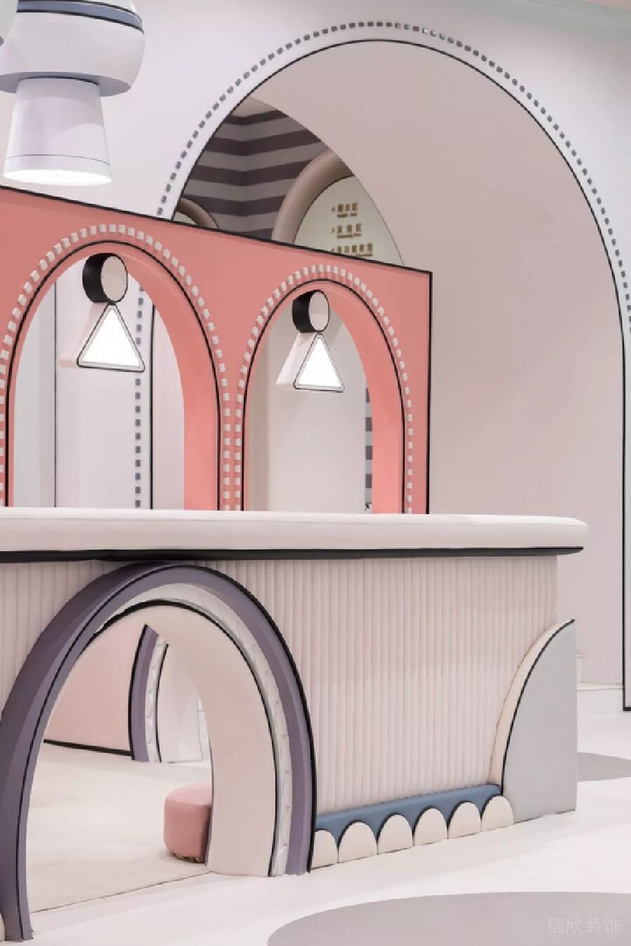 梳妝臺兒童表演等候區(qū)裝修設計效果圖