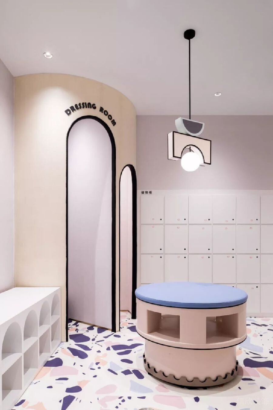 更衣室機構(gòu)裝修設(shè)計少兒收納墻柜天花創(chuàng)意吊頂