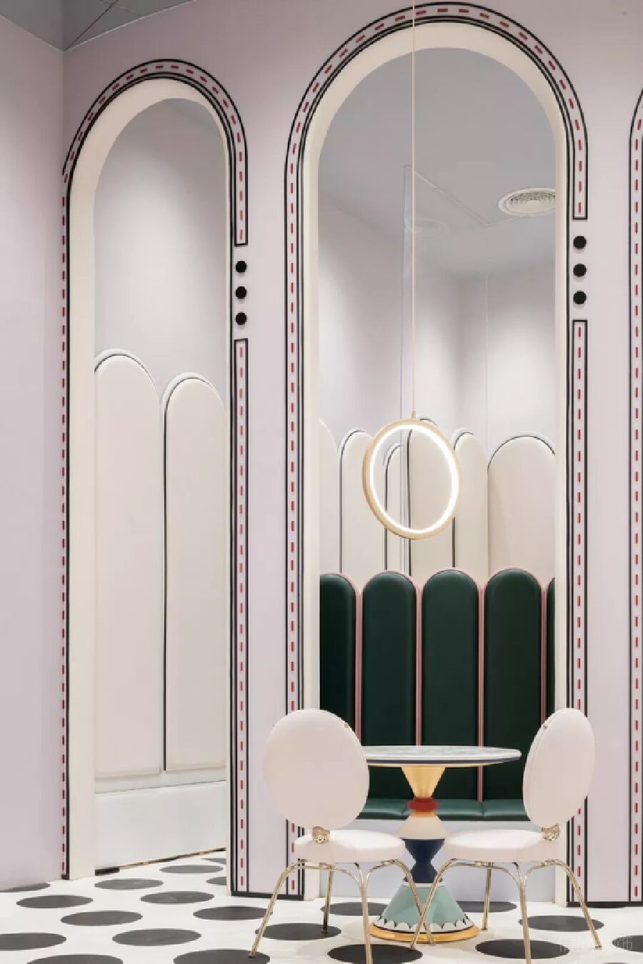 機構培訓班裝修對稱式創(chuàng)意設計休息區(qū)