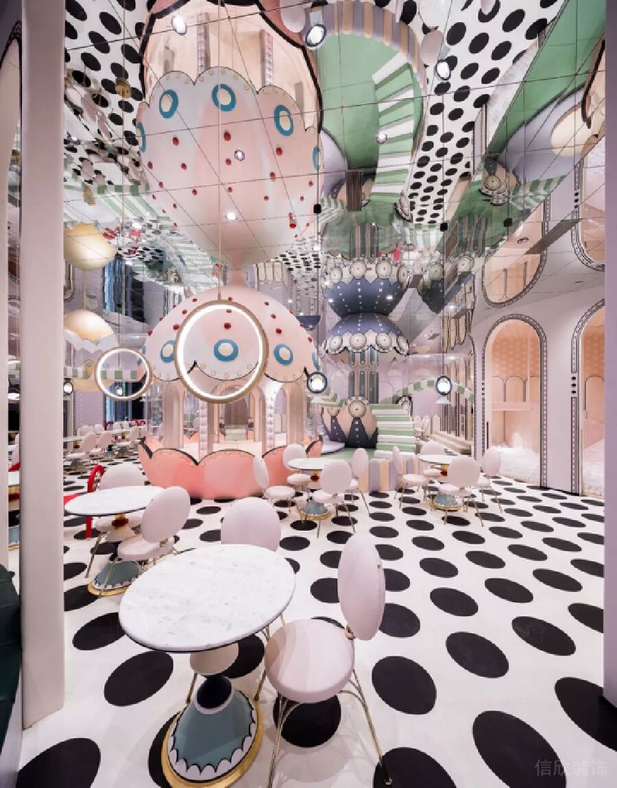 藝術(shù)教育培訓(xùn)機(jī)構(gòu)培訓(xùn)班裝修粉色機(jī)構(gòu)裝修鏡面