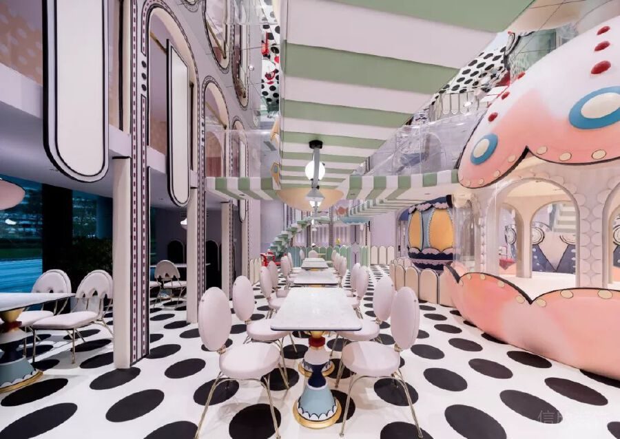 波點創(chuàng)意機構休息區(qū)裝修設計可愛童趣