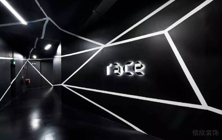 黑白色調(diào)極簡(jiǎn)風(fēng)形象版公司大廳裝修設(shè)計(jì)辦公室