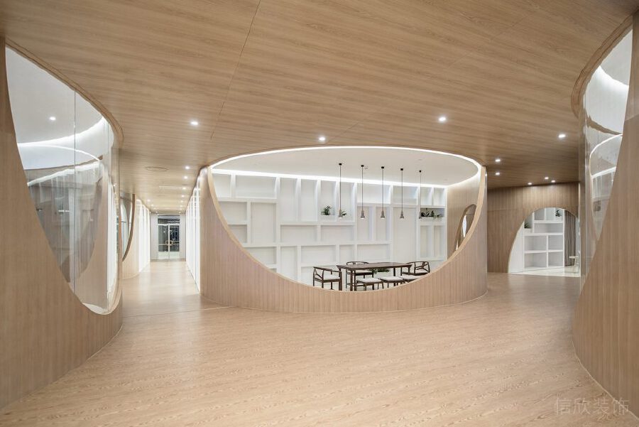 弧形裝修設(shè)計(jì)機(jī)構(gòu)玻璃