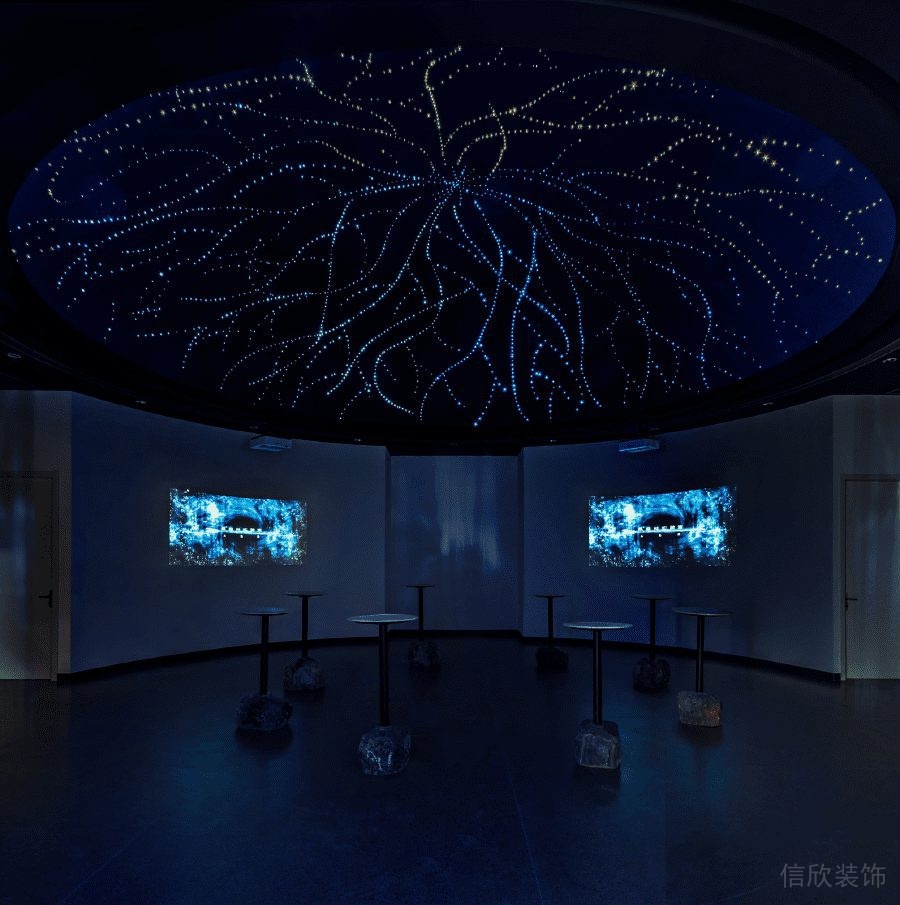 星空頂裝修設(shè)計(jì)效果圖大理石休息區(qū)效果圖