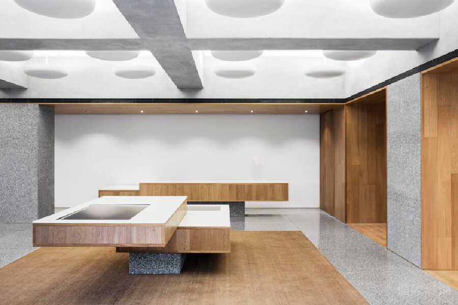 極簡風(fēng)大理石創(chuàng)意桌木質(zhì)過道設(shè)計