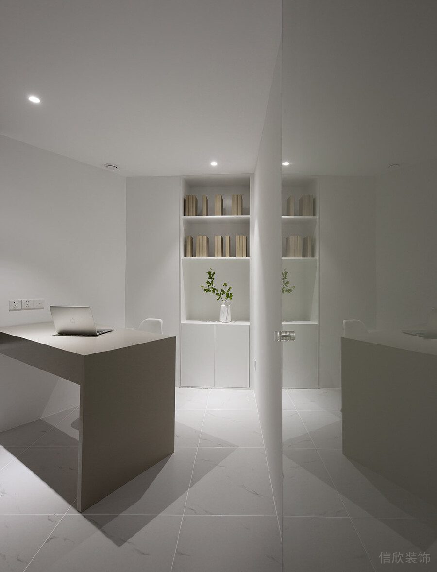 辦公室裝修設(shè)計(jì)總裁辦公室簡約純白現(xiàn)代設(shè)計(jì)效果圖