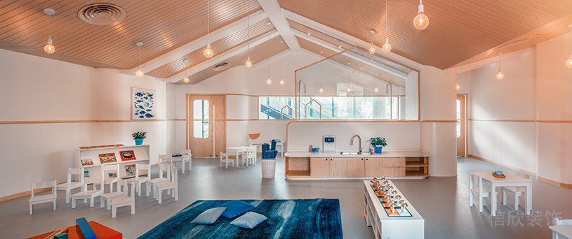 木質(zhì)教室機(jī)構(gòu)裝修簡約風(fēng)效果