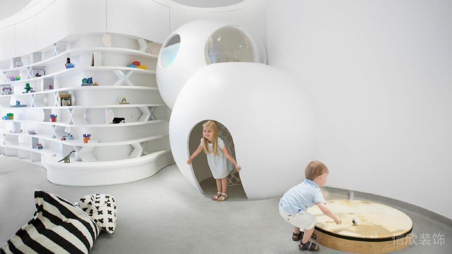 兒童休息區(qū)現(xiàn)代簡約樹洞設計
