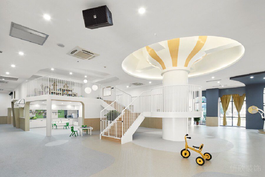深圳市兒童培訓(xùn)藝術(shù)機構(gòu)裝修設(shè)計現(xiàn)代創(chuàng)意大廳