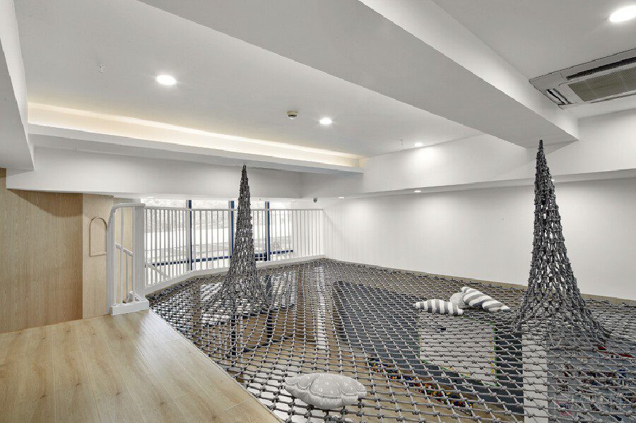 中央空調(diào)機構(gòu)培訓(xùn)機構(gòu)裝修設(shè)計原木風(fēng)娛樂區(qū)