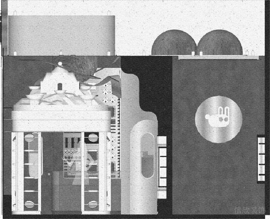 光影黑白色調(diào)平面設(shè)計(jì)圖