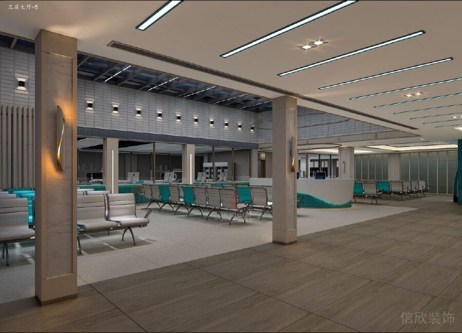 醫(yī)院裝修設(shè)計(jì)原木風(fēng)走廊復(fù)古候診室