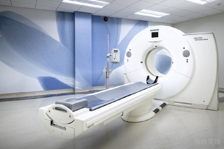 磁環(huán)共振醫(yī)院裝修設(shè)計(jì)花卉圖案裝修設(shè)計(jì)墻繪效果圖