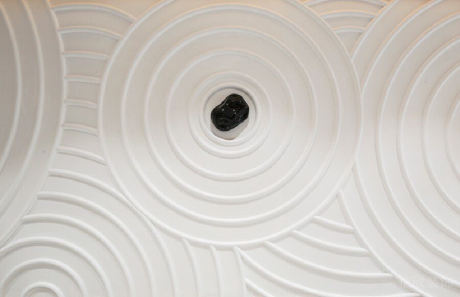 墻體裝修效果圖圓形石膏線藝術(shù)設(shè)計(jì)