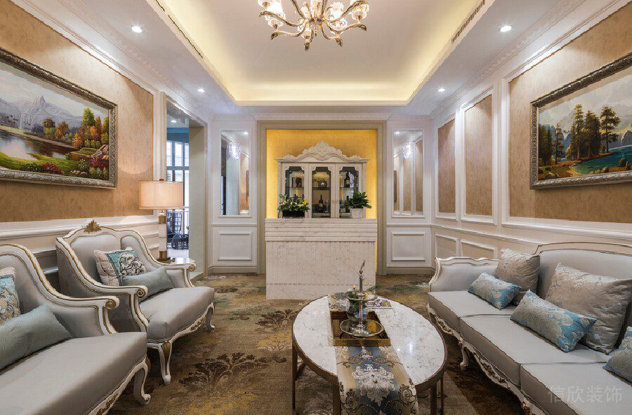 古典月子中心機構(gòu)裝修設(shè)計地毯輕奢風(fēng)石膏線藝術(shù)設(shè)計