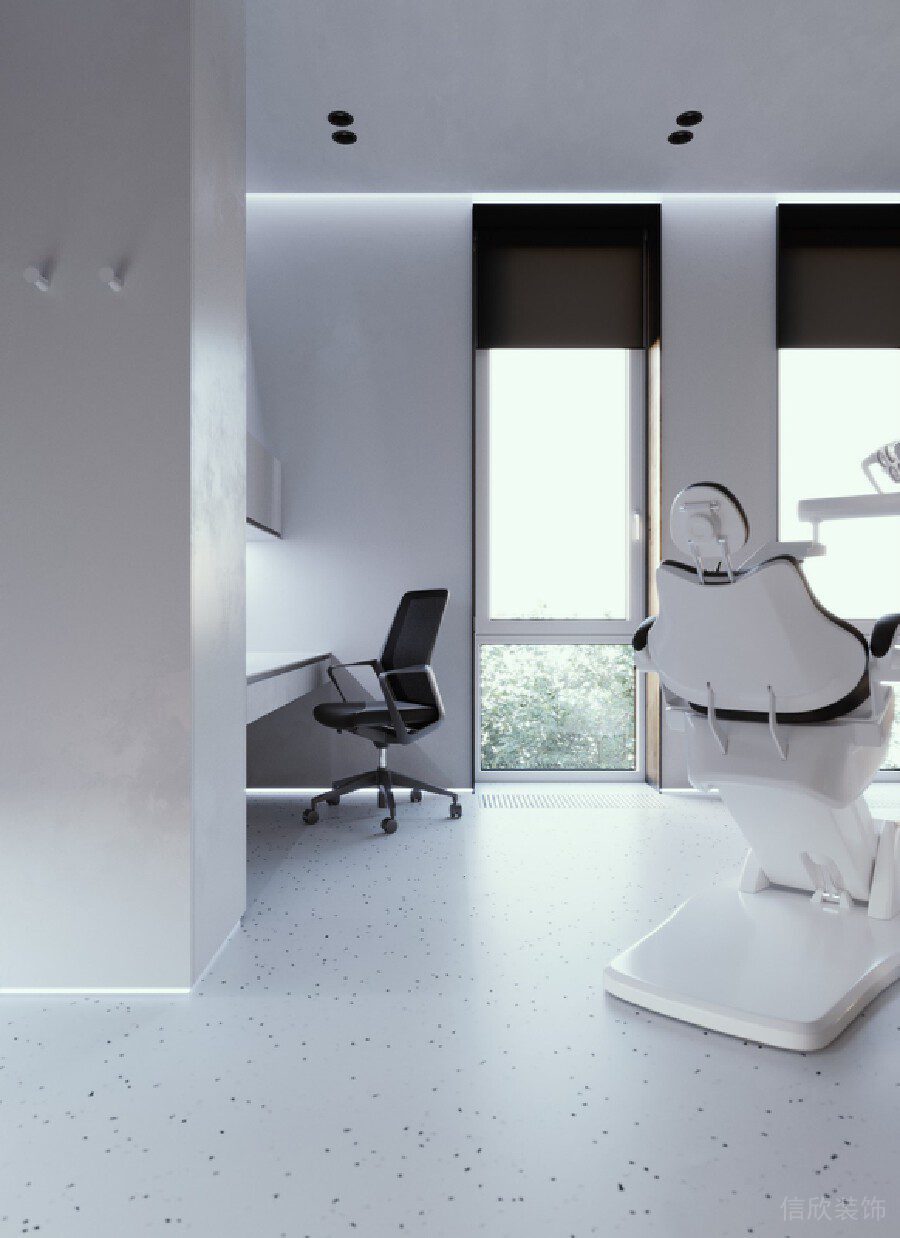 黑白色調(diào)現(xiàn)代牙科機(jī)構(gòu)裝修