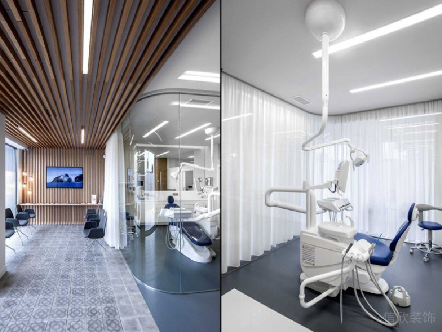 牙科診室裝修設(shè)計辦公室過道效果圖