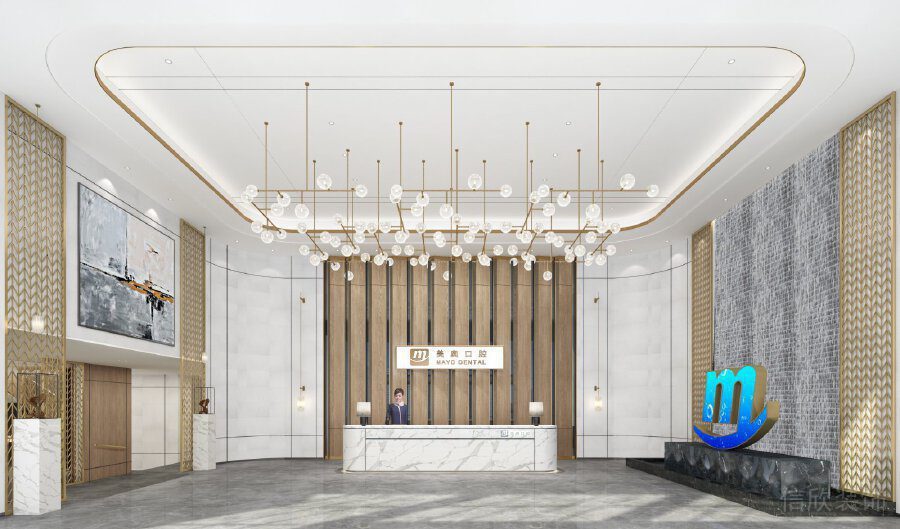 口腔診所裝修設(shè)計牙科機(jī)構(gòu)裝修原木風(fēng)效果圖