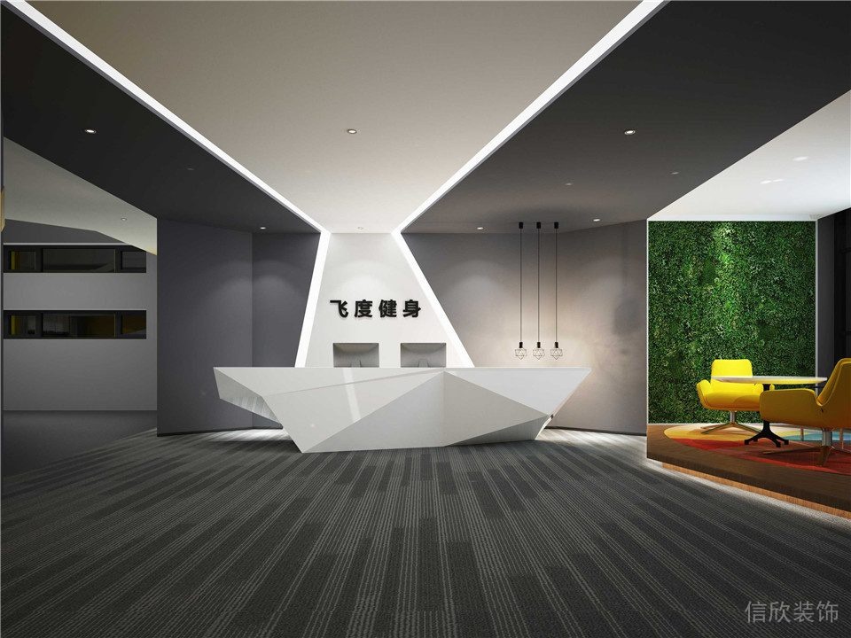 飛度健身房設(shè)計(jì)-前臺(tái)區(qū) 飛度健身房設(shè)計(jì)-前臺(tái)區(qū)