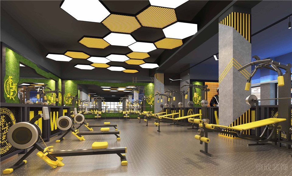 華武決朝陽(yáng)店健身房設(shè)計(jì)_重量區(qū) 華武決朝陽(yáng)店健身房設(shè)計(jì)_重量區(qū)