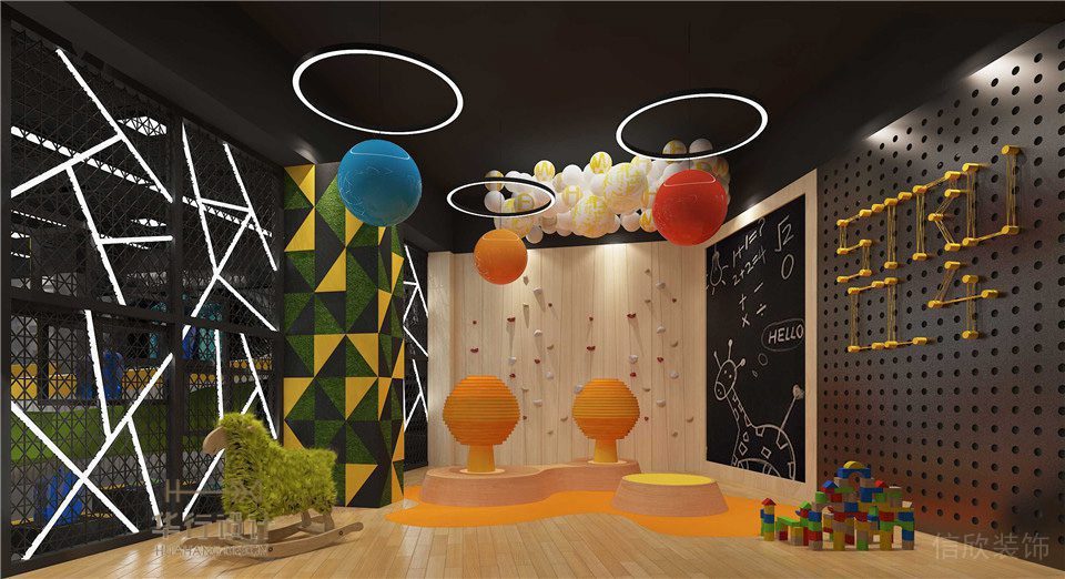 金屬洞洞板diy創(chuàng)意設(shè)計原木風(fēng)機(jī)構(gòu)裝修效果圖