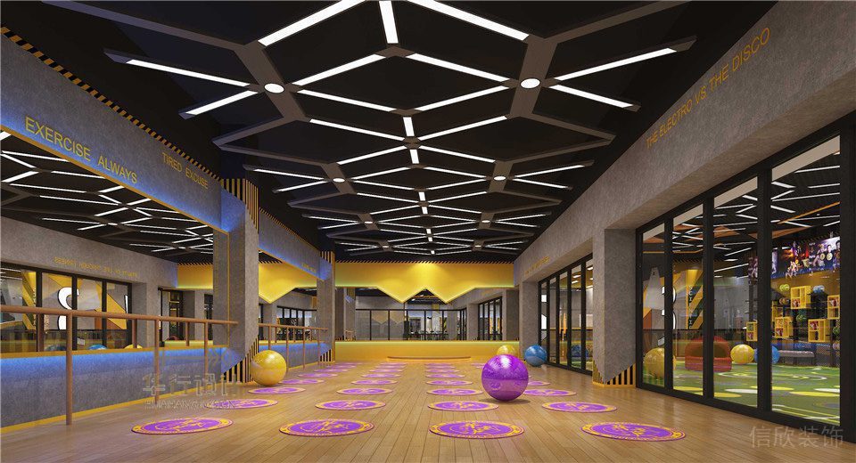 華武決寶龍店健身房設(shè)計_操房