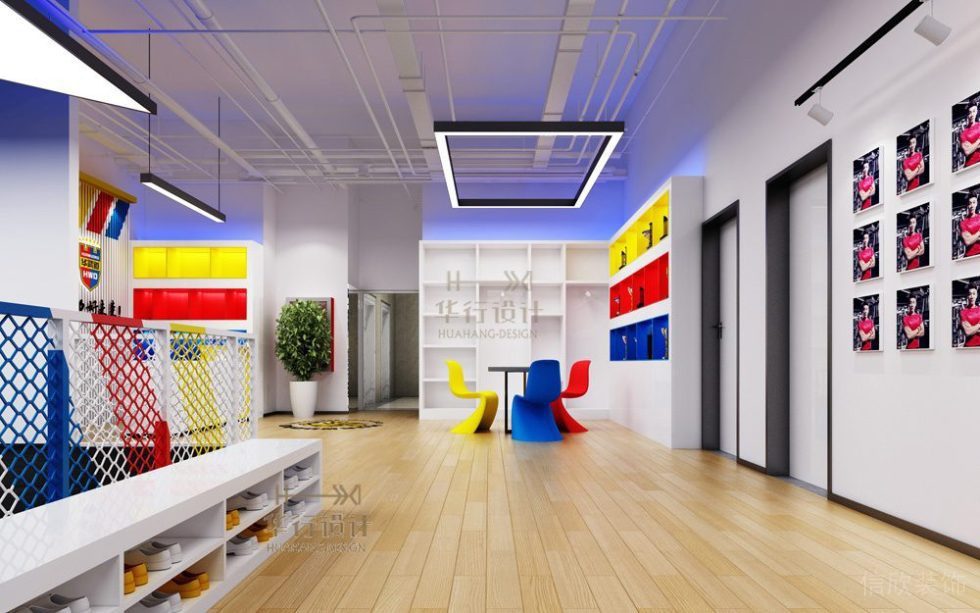 華武道東門店健身房裝飾設(shè)計(jì)_休息區(qū)