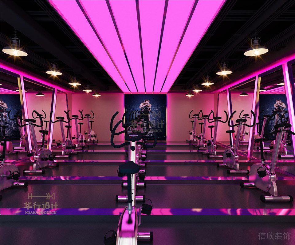 粉色時(shí)代健身房設(shè)計(jì)_單車(chē)房 粉色時(shí)代健身房設(shè)計(jì)_單車(chē)房