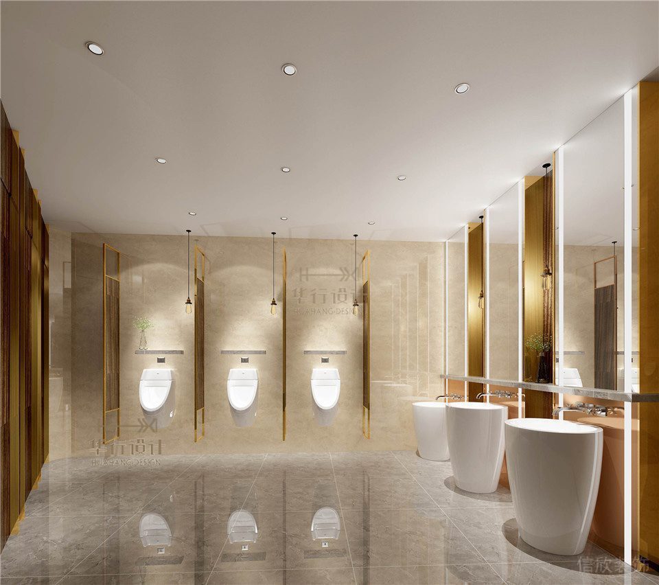 輕奢風現(xiàn)代簡約健身房裝修衛(wèi)生間大理石地板設(shè)計