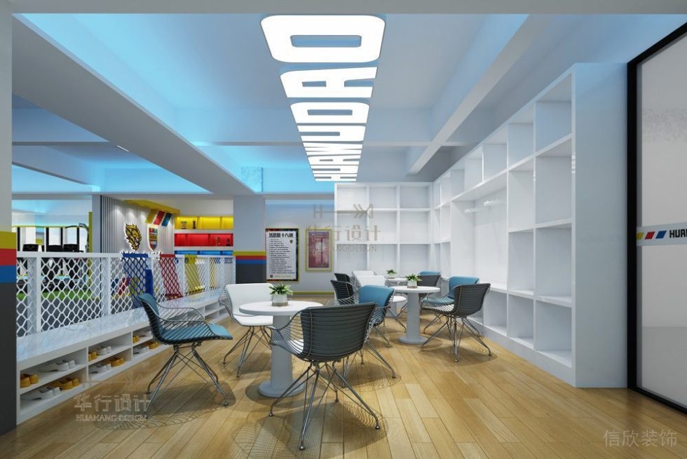 字母天花裝修木質(zhì)地板洽談室墻柜設(shè)計圖