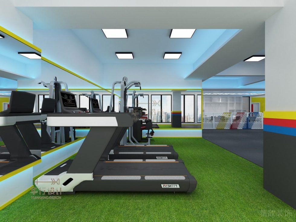 華武道惠州一店健身房裝飾設(shè)計(jì)_跑步區(qū) 華武道惠州一店健身房裝飾設(shè)計(jì)_跑步區(qū)