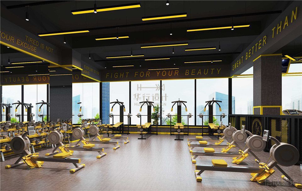 華武決東門店深圳健身房裝修設(shè)計_單車房 華武決東門店深圳健身房裝修設(shè)計_單車房