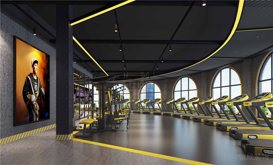 華武決禹州健身房室內(nèi)設(shè)計(jì)-跑步區(qū) 華武決禹州健身房室內(nèi)設(shè)計(jì)-跑步區(qū)