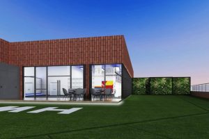 草坪戶外陽臺漏天區(qū)域辦公室裝修休息區(qū)