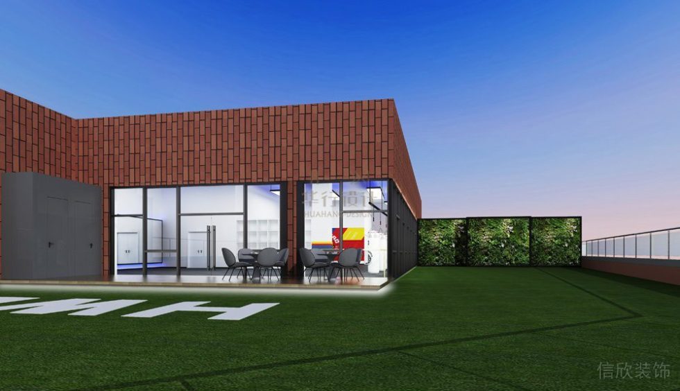 草坪戶外陽臺漏天區(qū)域辦公室裝修休息區(qū)