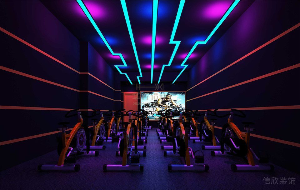 健身會所裝修設(shè)計濟(jì)陽IF健身_動感單車