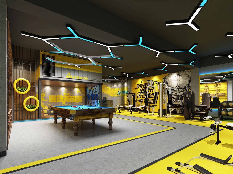 健身會所裝修設(shè)計濟(jì)陽IF健身_休閑區(qū)1