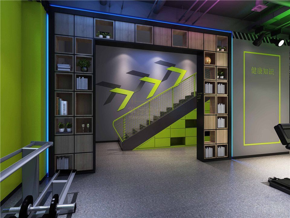 羅力健身會(huì)所裝修設(shè)計(jì)_樓梯